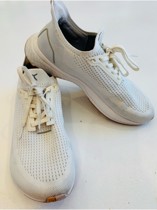 Flux Other - Men's White Knit Athletic Sneakers with Cushioned Foam Midsole size 8